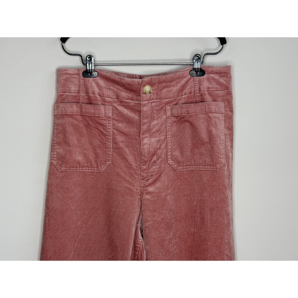 Maeve The Colette Corduroy Full-Length Wide-Leg Pants Light Pink Women's 33 Tall - Picture 11 of 11